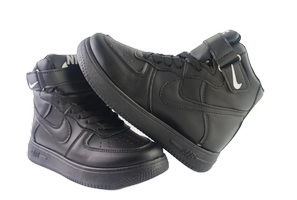 کفش اسپرت زنانه وپسرانه مدل نایکی ایرفورس ساقدار nike airforce مشکی کد 69