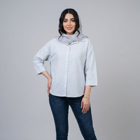شومیز زنانه راه راه نگین دار