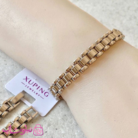خرید دستبند ژوپینگ طرح رولکس نقره ای طول 19.5 سانت