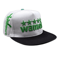 خرید کلاه بک فیت سفید سبز مدل WANTED