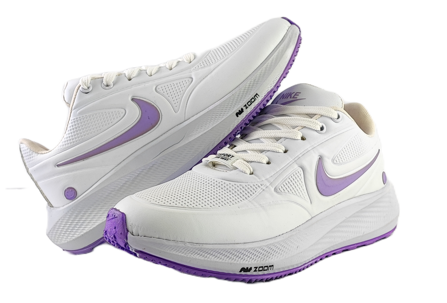 کفش رانینگ زنانه مدل نایکی آسپا nike سفید بنفش کد 52