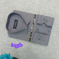 پیراهن راه راه استین بلند مردانه _ قواره کلاسیک _استایل رسمی D111