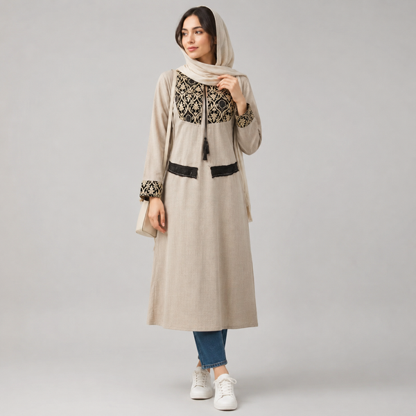 مانتو زنانه کت و سارافون ترمه