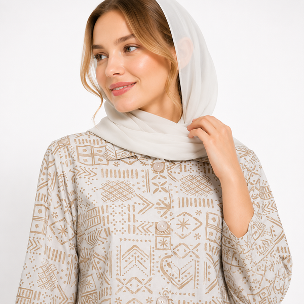 مانتو زنانه لینن گندم کد 83