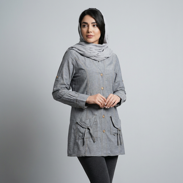 مانتو زنانه نخی ترک کد 365