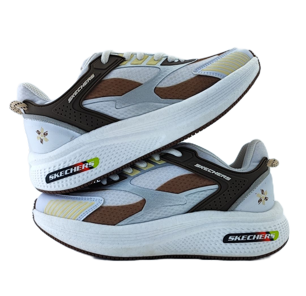 کفش اسپرت و روزمره مردانه برند اسکچرز Skechers مدل مانستر مشکی سفید قهوهای کد 382