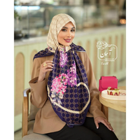 خرید روسری ساتن ابریشم طرح گوچی قواره 140 