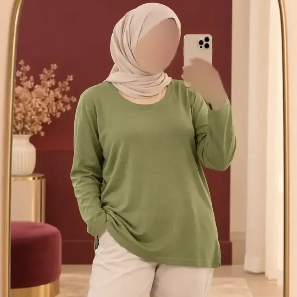 خرید تونیک بافت وارداتی یقه گرد مدل آزاد فری سایز مناسب تا سایز 52 