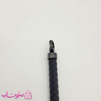 دستبند امگا رابر مشکی با قفل رزگلد کیفیت مستر کد 1400