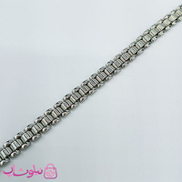 دستبند ژوپینگ طرح رولکس نقره ای طول 19.5 سانت کد 1099