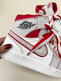 کتونی ونس ساقدار زنانه ایر جردن وان رد فانتوم jordan 1 RED fantom کد 912 دختر طرونی