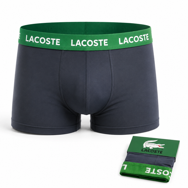 خرید شورت نیم پا مردانه لاگوست (Lacoste) طوسی تیره - سری اسپرت 