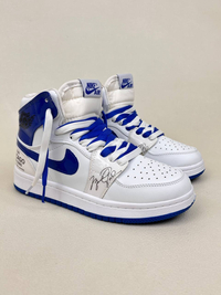 کتونی ساقدار زنانه ایر جردن 1 امضا شیکاگو کینگ بلو 1 NIKE AIR JORDAN کد 912