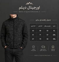 کاپشن مردانه اسلیم فیت پارچه جیر مشکی سنگشور | استایل کژوال پاییزی اورجینال دیلم