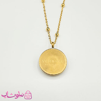 گردنبند زنانه ورساچه سبز با زنجیر توپی کد 2291