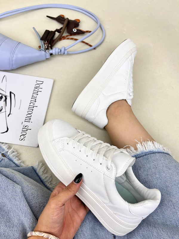 ونس زنانه لژدار  زارا   ZARA Canvas Syle Trainers کد 1561  🤍 دختر طهرونی
