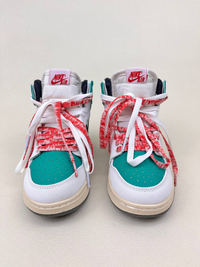 کتونی ساقدار زنانه ایر جردن 1 مدل کریسمس 1 NIKE AIR JORDAN کد 912