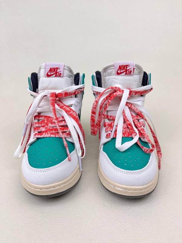 کتونی ساقدار زنانه ایر جردن 1 مدل کریسمس 1 NIKE AIR JORDAN کد 912