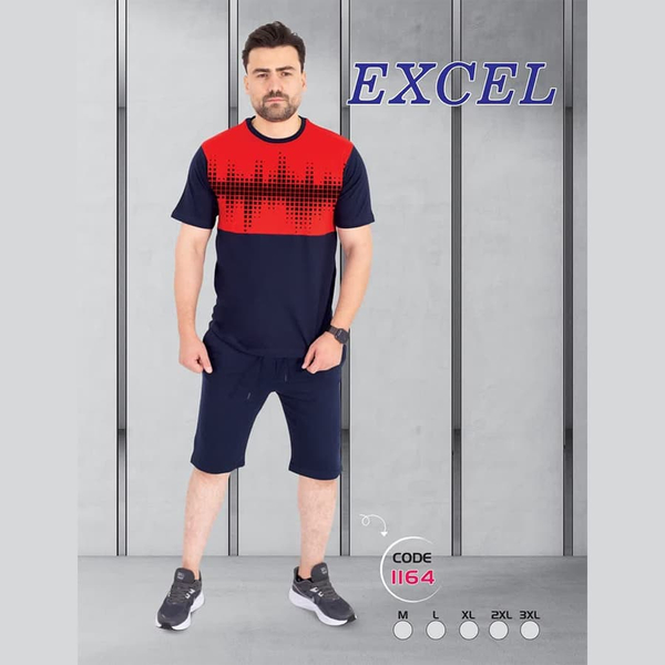 خرید ست تیشرت شلوارک مردانه اکسل اورجینال ۱۱۶۴ 