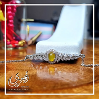 خرید دستبند نقره زنانه شرف الشمس طرح مروارید 