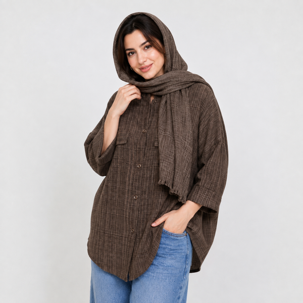 شومیز زنانه یقه ایستاده کد 395