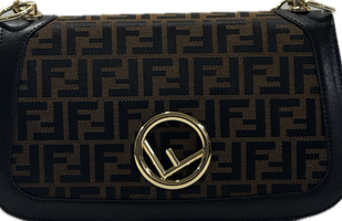 کیف دخترانه مدل هلین طرح FENDI شیک و فانتزی با یراق ثابت