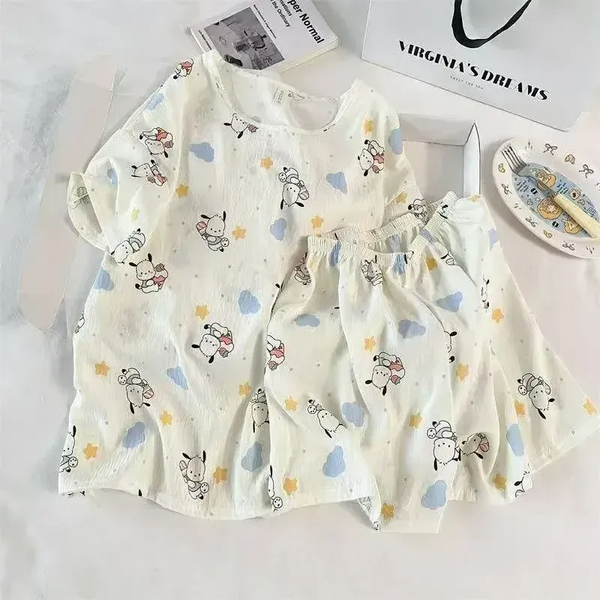 خرید تیشرت شلوارک زنانه و دخترانه وارداتی جنس کریشه چهارفصل