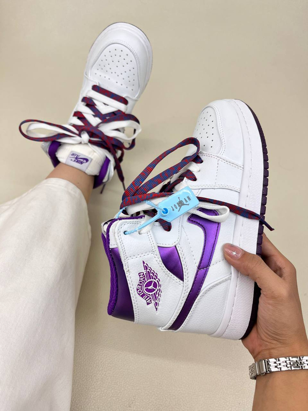 کتونی ساقدار زنانه ایر جردن 1 کرومی 1 | کتونی ساقدار زنانه ایر جردن 1 کرومی 1 NIKE AIR JORDAN کد 912 کد 628