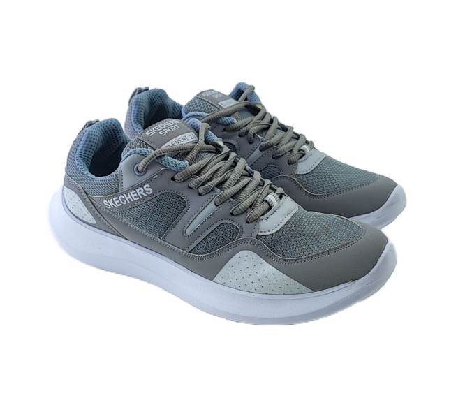 کفش اسپرت و روزمره مردانه برند اسکچرز Skechers مدل کوانتوم طوسی کد 467