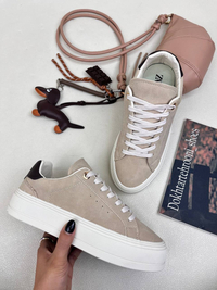 ونس زنانه لژدار زارا موکا ZARA Canvas Syle Trainers کد 1561 🤎 دختر طهرونی