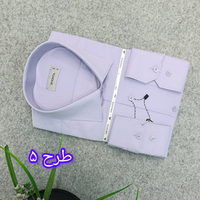 پیراهن استین بلند مردانه تک رنگ قواره رسمی_ پارچه فلورا کد B301