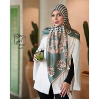 خرید روسری ساتن ابریشم طرح دیپلمات قواره 140 توییل مجلسی 