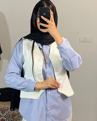 شومیز راه راه  زنانه کد(7150)