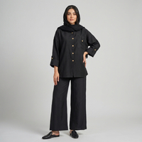 ست مانتو و شلوار زنانه جیب دار بابوس درسا کد 35