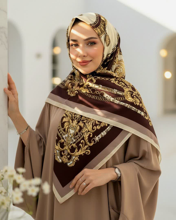 روسری نخی قواره 110 سانتیمتر