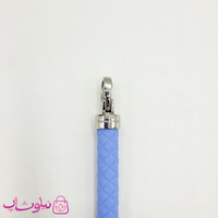 دستبند امگا رابر آبی روشن با قفل نقره ای مردانه زنانه کیفیت مستر کد 1150
