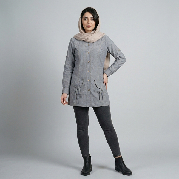 مانتو زنانه نخی ترک کد 365
