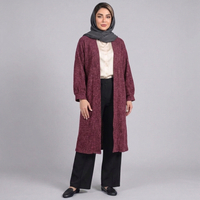 مانتو زنانه موهر بیسکویتی پاییزی کد 85