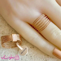 خرید  انگشتر زنانه ژوپینگ 7 ردیفه 