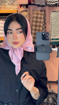 روسری زنانه مینی اسکارف ساتن قواره 70 سانتیمتر