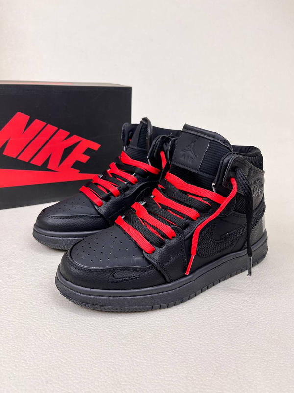 کتونی ساقدار زنانه نایکی جردن وان نیو بلک 1 NIKE AIR JORDAN کد 912 دختر طهرونی