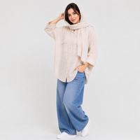 شومیز زنانه یقه ایستاده کد 395