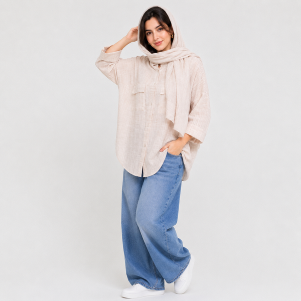 شومیز زنانه یقه ایستاده کد 395