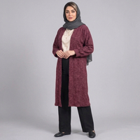 مانتو زنانه موهر بیسکویتی پاییزی کد 85