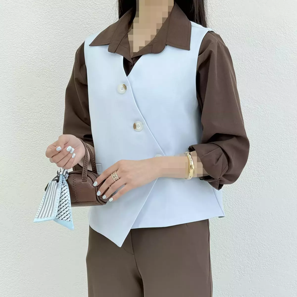 وست کرپ زنانه جلو دکمه