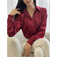 شومیز ساتن آستین بلند