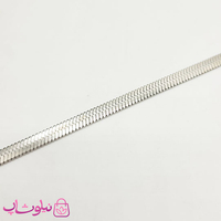 زنجیر مردانه هرینگبون مدل نقره ای استیل 60 سانت 4 میل کد 220