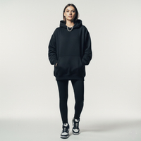 هودی  مشکی JUSDT HODIE ( ضخیم و گرم بالا)