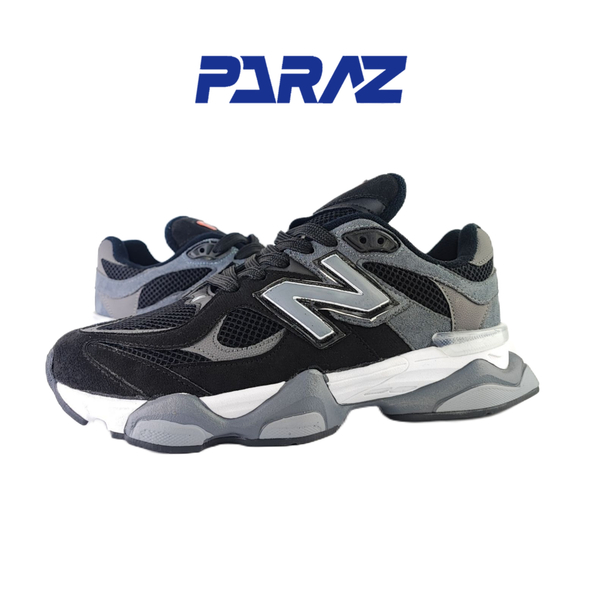 خرید کفش اسپرت مردانه برند نیوبالانس ۹۰۶۰ new balance مدل اسوه مشکی طوسی 
