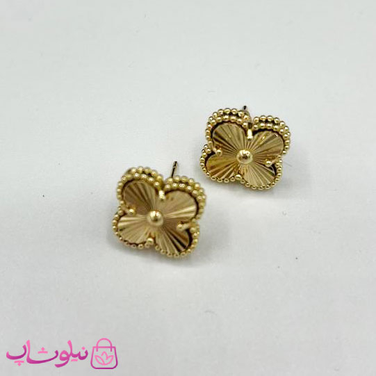 خرید گوشواره دخترانه طرح ونکلیف آبکاری طلا کیفیت مستر